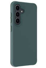 BASEY. Hoes Geschikt voor Samsung S23 FE Hoesje Siliconen Back Cover Case - Hoesje Geschikt voor Samsung Galaxy S23 FE Hoes Cover Hoesje - Donkergroen - 2 Stuks