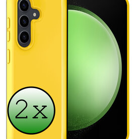BASEY. BASEY. Samsung Galaxy S23 FE Hoesje Siliconen - Geel - 2 PACK
