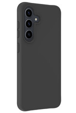 BASEY. Hoes Geschikt voor Samsung S23 FE Hoesje Siliconen Back Cover Case - Hoesje Geschikt voor Samsung Galaxy S23 FE Hoes Cover Hoesje - Zwart - 2 Stuks