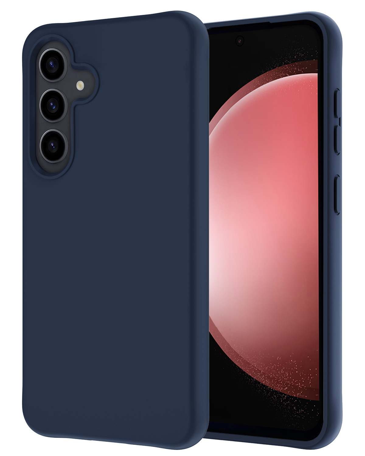 NoXx Hoes Geschikt voor Samsung S23 FE Hoesje Cover Siliconen Back Case Hoes - Donkerblauw