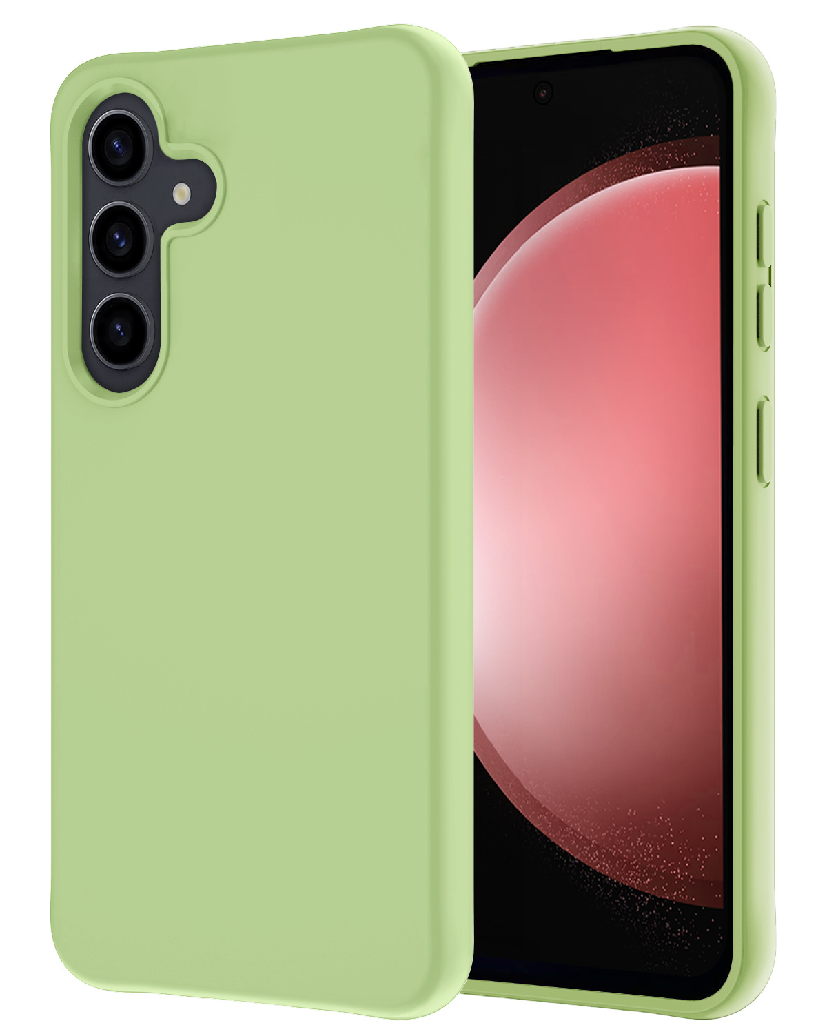 NoXx Hoes Geschikt voor Samsung S23 FE Hoesje Cover Siliconen Back Case Hoes - Groen