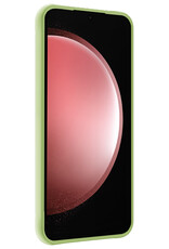 NoXx Hoes Geschikt voor Samsung S23 FE Hoesje Cover Siliconen Back Case Hoes - Groen