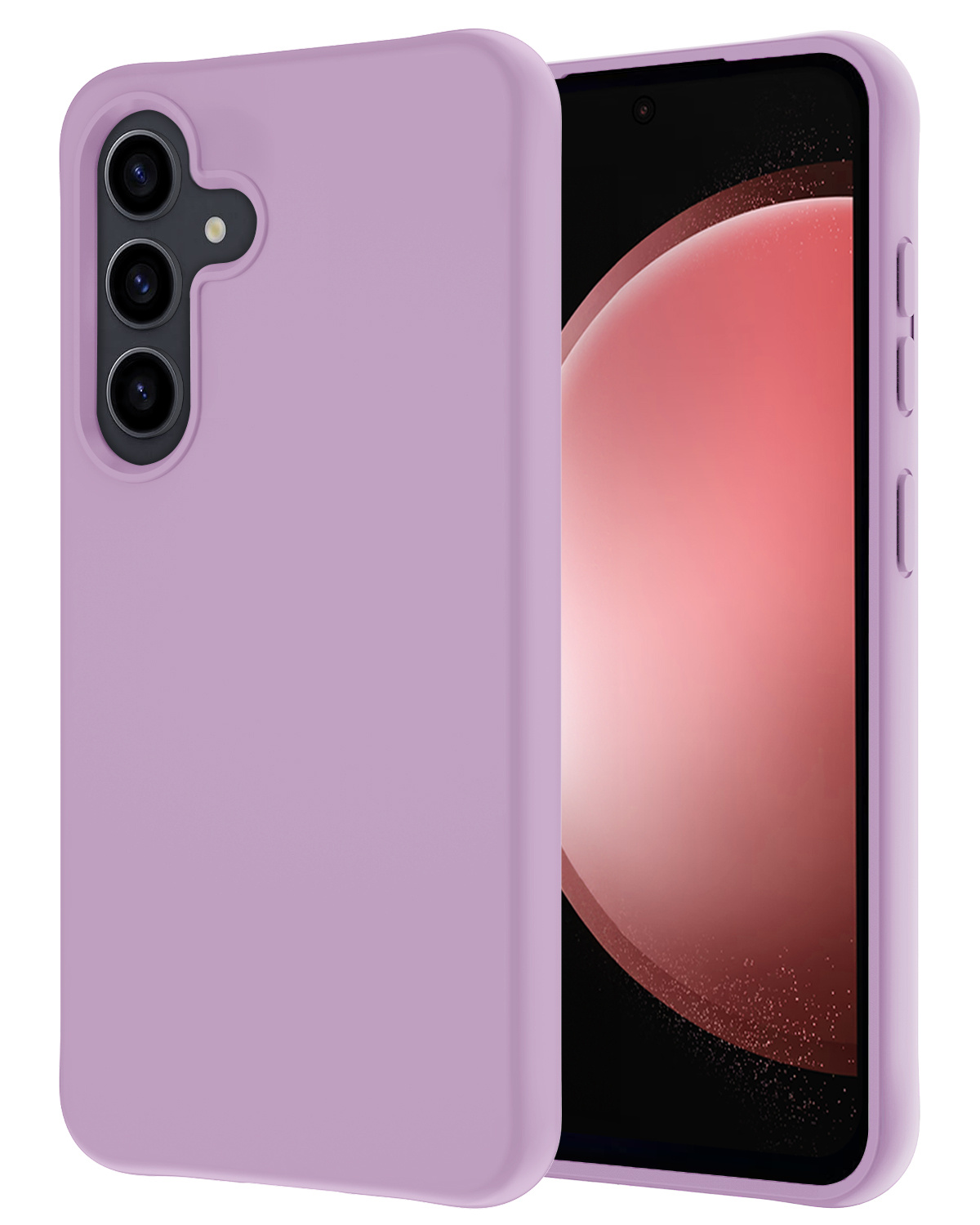 NoXx Hoes Geschikt voor Samsung S23 FE Hoesje Cover Siliconen Back Case Hoes - Lila