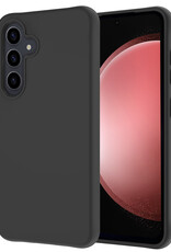 NoXx Hoes Geschikt voor Samsung S23 FE Hoesje Cover Siliconen Back Case Hoes - Zwart