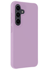 NoXx Hoes Geschikt voor Samsung S23 FE Hoesje Cover Siliconen Back Case Hoes - Lila - 2x