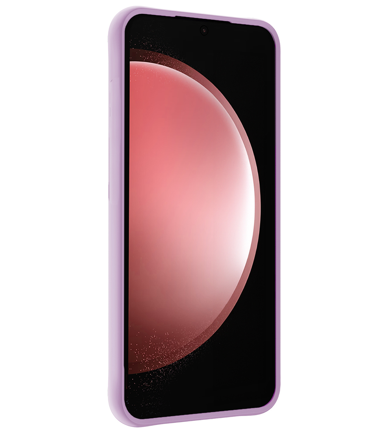 NoXx Hoes Geschikt voor Samsung S23 FE Hoesje Cover Siliconen Back Case Hoes - Lila - 2x