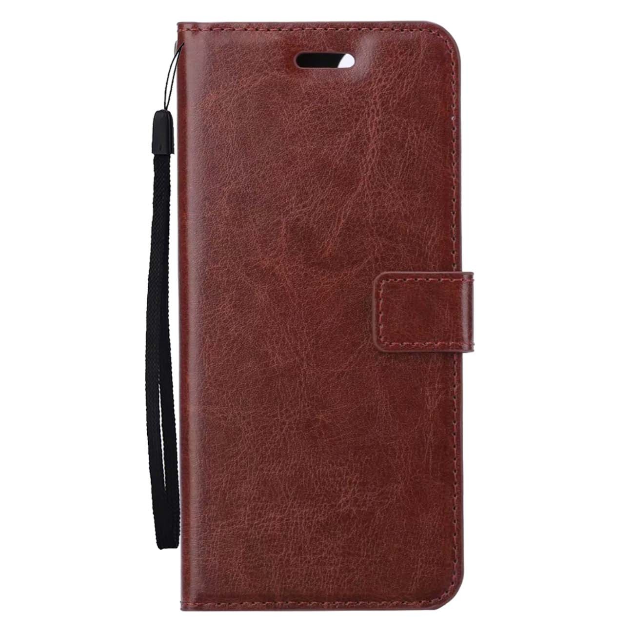 BASEY. Hoes Geschikt voor Samsung S23 FE Hoesje Bookcase Hoes Flip Case Book Cover - Hoesje Geschikt voor Samsung Galaxy S23 FE Hoes Book Case Hoesje - Bruin