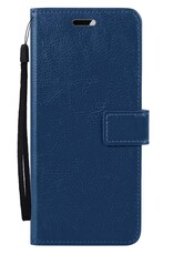 BASEY. Hoes Geschikt voor Samsung S23 FE Hoesje Bookcase Hoes Flip Case Book Cover - Hoesje Geschikt voor Samsung Galaxy S23 FE Hoes Book Case Hoesje - Donkerblauw