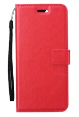 BASEY. Hoes Geschikt voor Samsung S23 FE Hoesje Bookcase Hoes Flip Case Book Cover - Hoesje Geschikt voor Samsung Galaxy S23 FE Hoes Book Case Hoesje - Rood