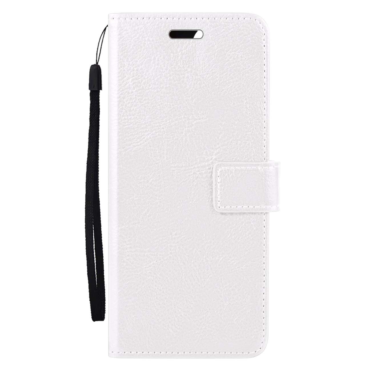 BASEY. Hoes Geschikt voor Samsung S23 FE Hoesje Bookcase Hoes Flip Case Book Cover - Hoesje Geschikt voor Samsung Galaxy S23 FE Hoes Book Case Hoesje - Wit
