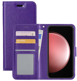 NoXx NoXx Samsung Galaxy S23 FE Hoesje Bookcase - Paars