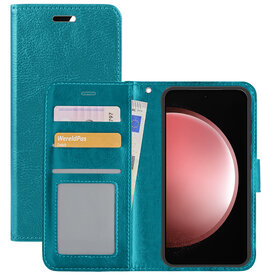 NoXx NoXx Samsung Galaxy S23 FE Hoesje Bookcase - Turquoise