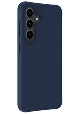 Nomfy Hoesje Geschikt voor Samsung S23 FE Hoesje Siliconen Cover Case - Hoes Geschikt voor Samsung Galaxy S23 FE Hoes Back Case - Donkerblauw