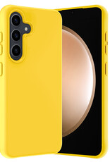 Nomfy Hoesje Geschikt voor Samsung S23 FE Hoesje Siliconen Cover Case - Hoes Geschikt voor Samsung Galaxy S23 FE Hoes Back Case - Geel