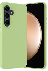 Nomfy Hoesje Geschikt voor Samsung S23 FE Hoesje Siliconen Cover Case - Hoes Geschikt voor Samsung Galaxy S23 FE Hoes Back Case - Groen