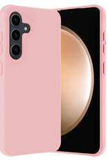 Nomfy Hoesje Geschikt voor Samsung S23 FE Hoesje Siliconen Cover Case - Hoes Geschikt voor Samsung Galaxy S23 FE Hoes Back Case - Lichtroze