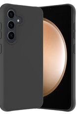 Nomfy Hoesje Geschikt voor Samsung S23 FE Hoesje Siliconen Cover Case - Hoes Geschikt voor Samsung Galaxy S23 FE Hoes Back Case - Zwart