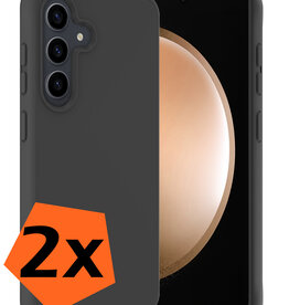Nomfy Nomfy Samsung Galaxy S23 FE Hoesje Siliconen - Zwart - 2 PACK