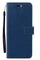 Nomfy Hoesje Geschikt voor Samsung S23 FE Hoes Bookcase Flipcase Book Cover - Hoes Geschikt voor Samsung Galaxy S23 FE Hoesje Book Case - Donkerblauw