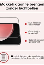 NoXx Hoes Geschikt voor Samsung S23 FE Hoesje Cover Siliconen Back Case Hoes Met Screenprotector - Wit