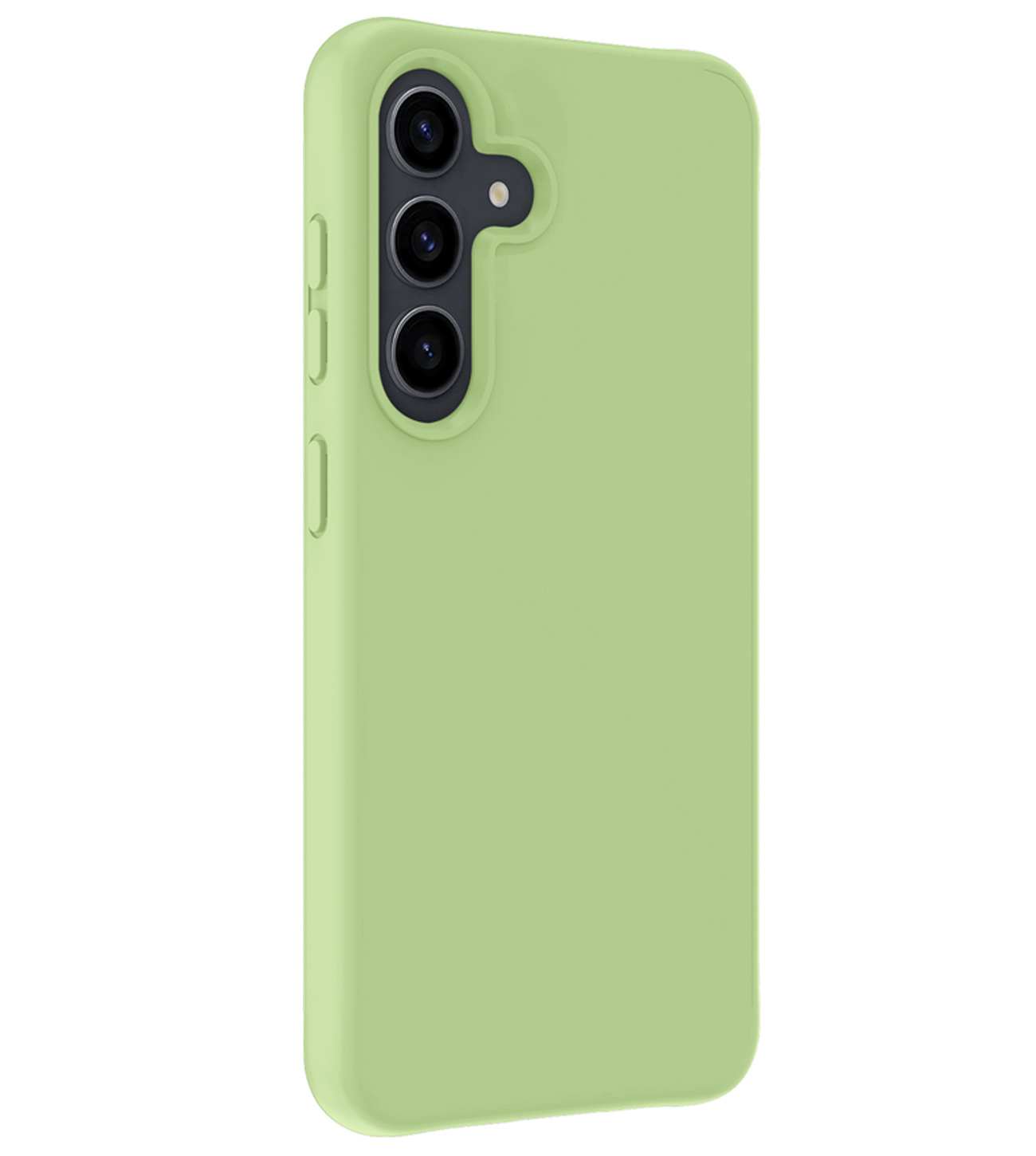 NoXx Hoes Geschikt voor Samsung S23 FE Hoesje Cover Siliconen Back Case Hoes Met 2x Screenprotector - Groen