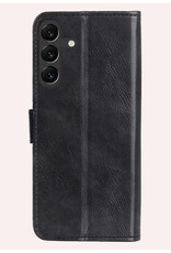 NoXx Hoes Geschikt voor Samsung S23 FE Hoesje Book Case Hoes Flip Cover Wallet Bookcase Met Screenprotector - Zwart