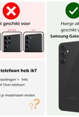 Nomfy Hoesje Geschikt voor Samsung S23 FE Hoesje Siliconen Cover Case Met 2x Screenprotector - Hoes Geschikt voor Samsung Galaxy S23 FE Hoes Back Case - Groen
