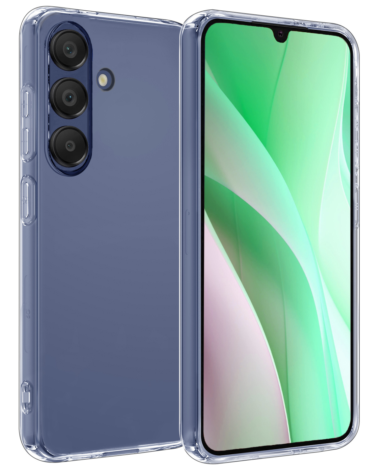 BASEY. Hoes Geschikt voor Samsung A15 Hoesje Siliconen Back Cover Case - Hoesje Geschikt voor Samsung Galaxy A15 Hoes Cover Hoesje - Transparant