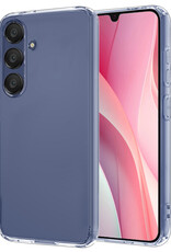NoXx Hoes Geschikt voor Samsung A15 Hoesje Cover Siliconen Back Case Hoes - Transparant