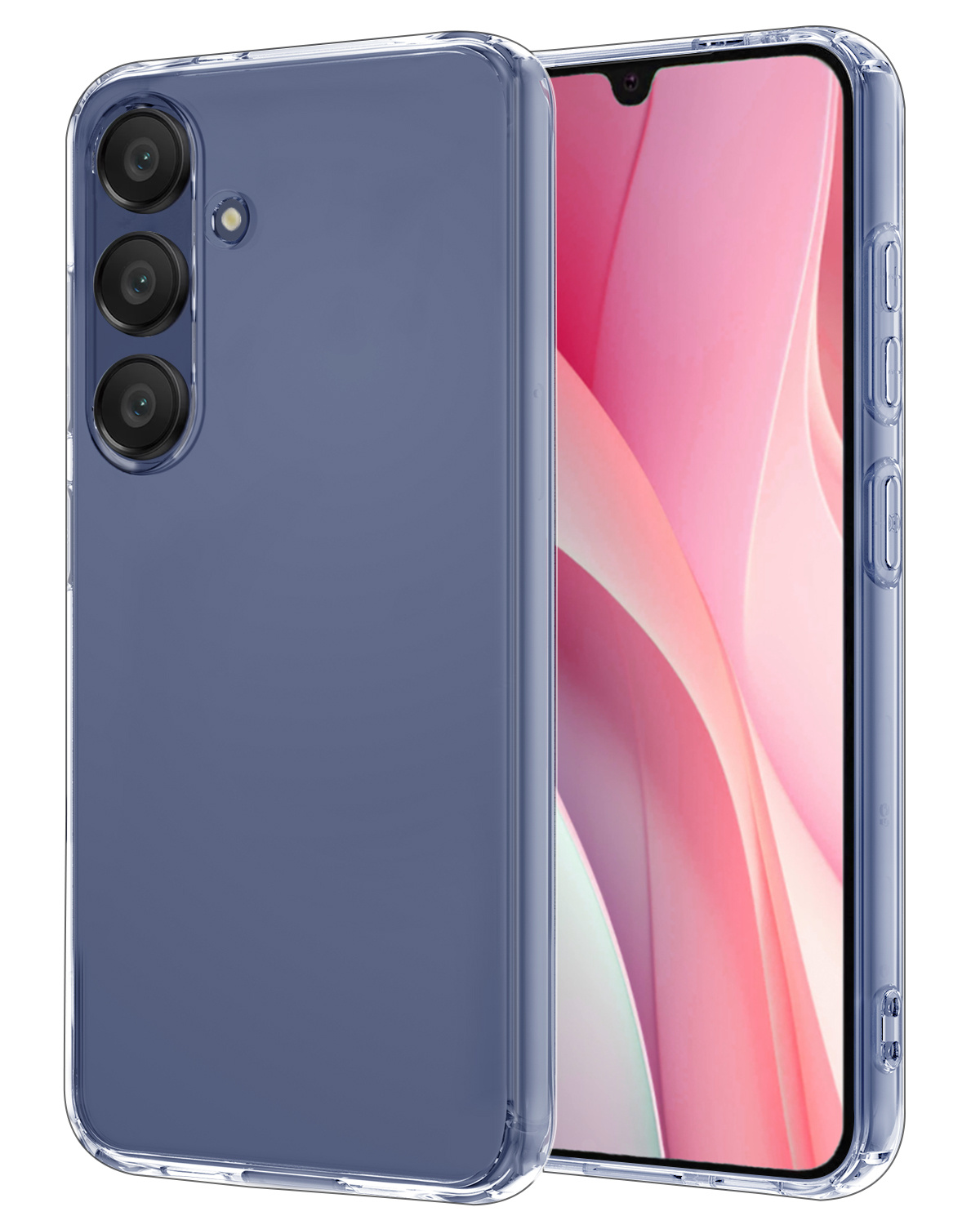 NoXx Hoes Geschikt voor Samsung A15 Hoesje Cover Siliconen Back Case Hoes - Transparant