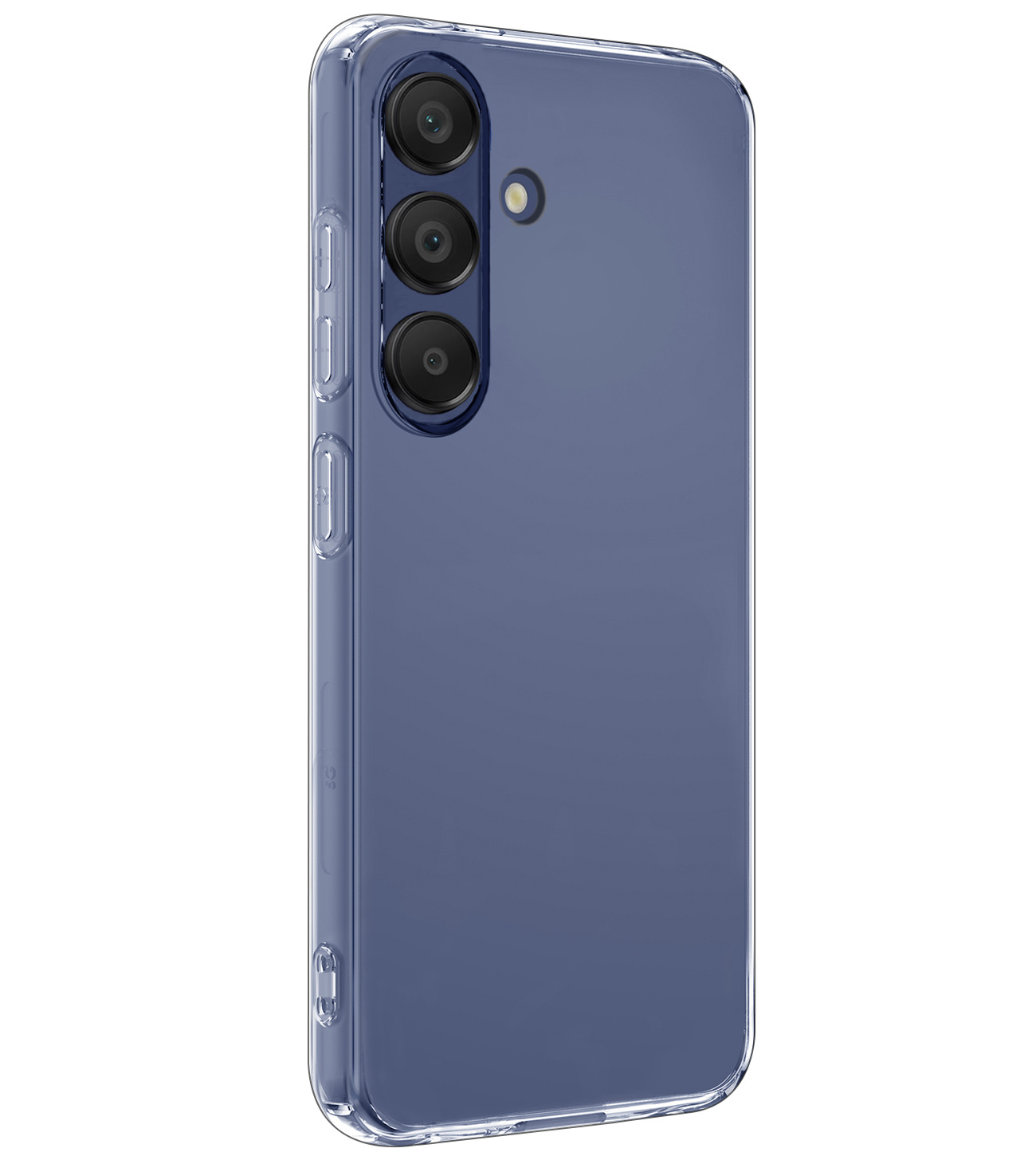 NoXx Hoes Geschikt voor Samsung A15 Hoesje Cover Siliconen Back Case Hoes - Transparant