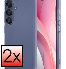 NoXx NoXx Samsung Galaxy A15 Hoesje Siliconen - Transparant - 2 PACK