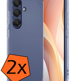 Nomfy Nomfy Samsung Galaxy A15 Hoesje Siliconen - Transparant - 2 PACK
