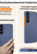 Nomfy Hoesje Geschikt voor Samsung A15 Hoesje Siliconen Cover Case Met 2x Screenprotector - Hoes Geschikt voor Samsung Galaxy A15 Hoes Back Case - Transparant