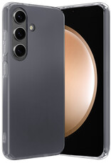 Nomfy Hoesje Geschikt voor Samsung S23 FE Hoesje Siliconen Cover Case - Hoes Geschikt voor Samsung Galaxy S23 FE Hoes Back Case - Transparant