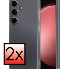 NoXx NoXx Samsung Galaxy S23 FE Hoesje Siliconen - Transparant - 2 PACK