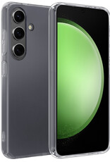 BASEY. Hoes Geschikt voor Samsung S23 FE Hoesje Siliconen Back Cover Case - Hoesje Geschikt voor Samsung Galaxy S23 FE Hoes Cover Hoesje - Transparant