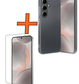 Nomfy Nomfy Samsung Galaxy S24 Hoesje Siliconen Met Screenprotector - Transparant