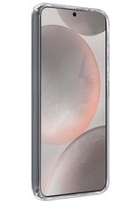 Nomfy Hoesje Geschikt voor Samsung S24 Hoesje Siliconen Cover Case Met Screenprotector - Hoes Geschikt voor Samsung Galaxy S24 Hoes Back Case - Transparant