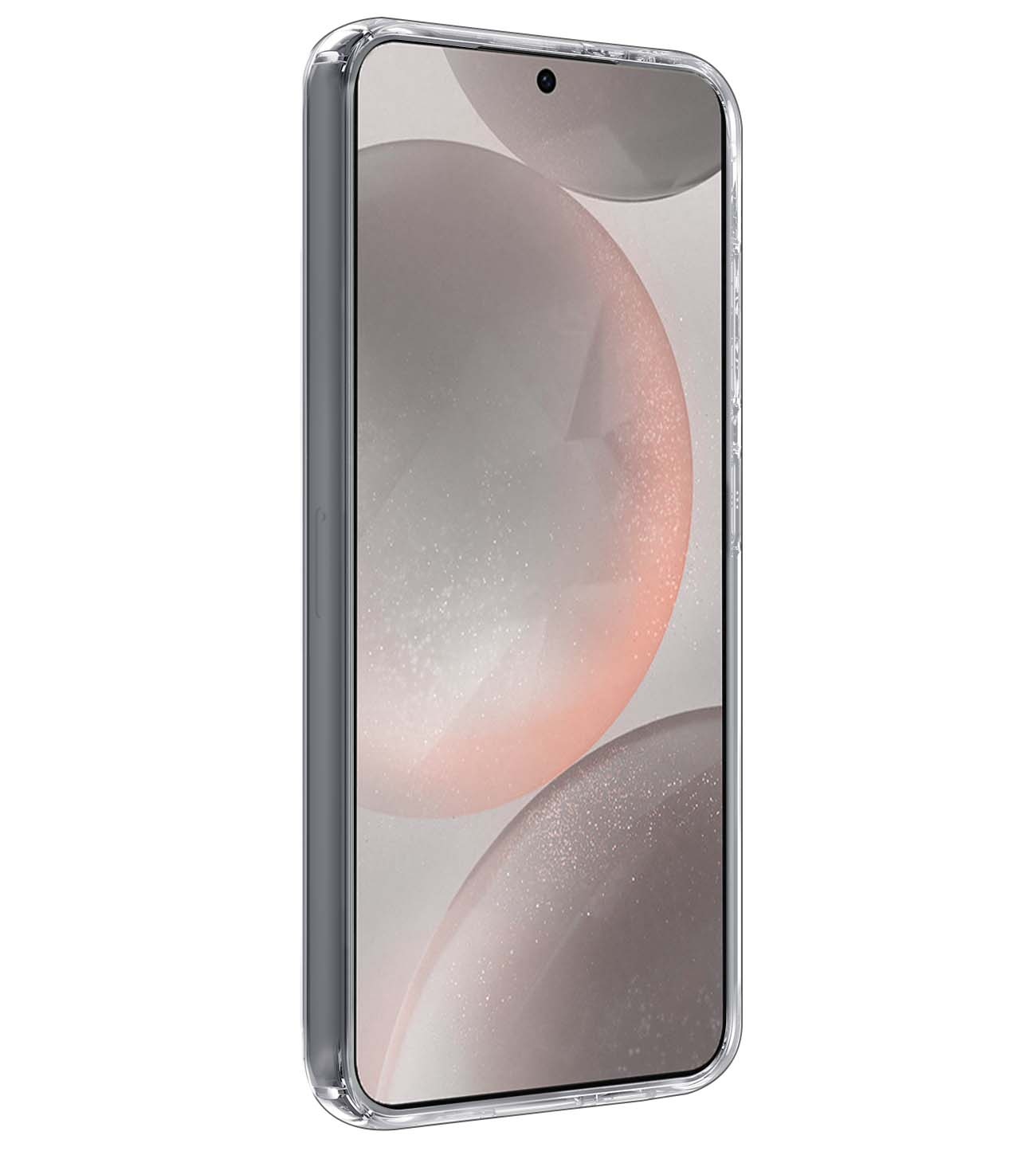 Nomfy Hoesje Geschikt voor Samsung S24 Hoesje Siliconen Cover Case Met Screenprotector - Hoes Geschikt voor Samsung Galaxy S24 Hoes Back Case - Transparant