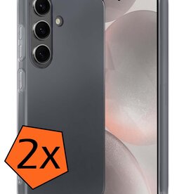 Nomfy Nomfy Samsung Galaxy S24 Hoesje Siliconen - Transparant - 2 PACK