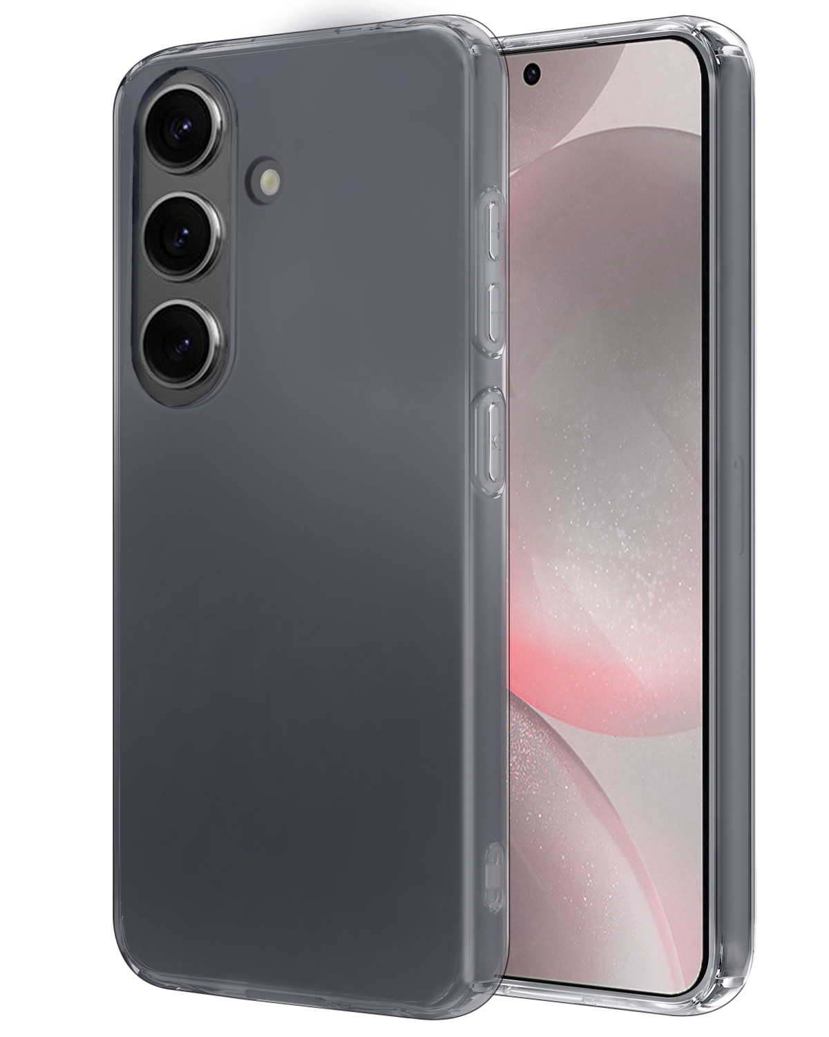 NoXx Hoes Geschikt voor Samsung S24 Hoesje Cover Siliconen Back Case Hoes - Transparant