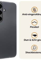 Nomfy Hoesje Geschikt voor Samsung S24 Plus Hoesje Siliconen Cover Case - Hoes Geschikt voor Samsung Galaxy S24 Plus Hoes Back Case - 2-PACK - Transparant