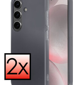 NoXx NoXx Samsung Galaxy S24 Plus Hoesje Siliconen - Transparant - 2 PACK