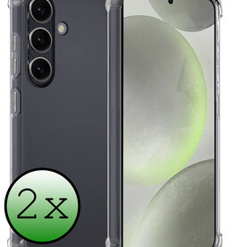 BASEY. BASEY. Samsung Galaxy S24 Plus Hoesje Shockproof - Transparant - 2 PACK