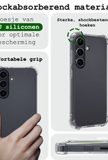 BASEY. Hoes Geschikt voor Samsung S24 Plus Hoesje Shock Proof Case Hoes Siliconen - Hoesje Geschikt voor Samsung Galaxy S24 Plus Hoes Cover Shockproof - Transparant