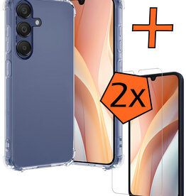 Nomfy Nomfy Samsung Galaxy A15 Hoesje Shockproof Met 2x Screenprotector