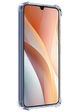 Nomfy Hoesje Geschikt voor Samsung A15 Hoesje Shock Proof Cover Case Shockproof Met Screenprotector - Hoes Geschikt voor Samsung Galaxy A15 Hoes Siliconen Back Case - Transparant