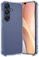 Nomfy Hoesje Geschikt voor Samsung A15 Hoesje Shock Proof Cover Case Shockproof - Hoes Geschikt voor Samsung Galaxy A15 Hoes Siliconen Back Case - Transparant