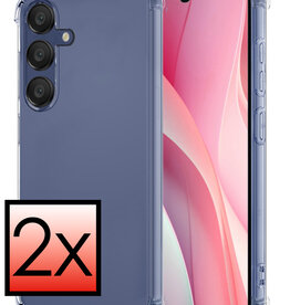 NoXx NoXx Samsung Galaxy A15 Hoesje Shockproof - Transparant - 2 PACK